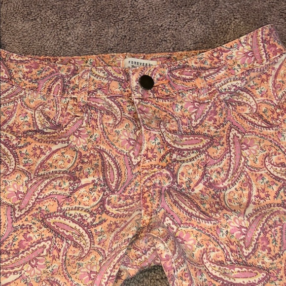 forever 21 patterned denim jeans - Picture 3 of 4